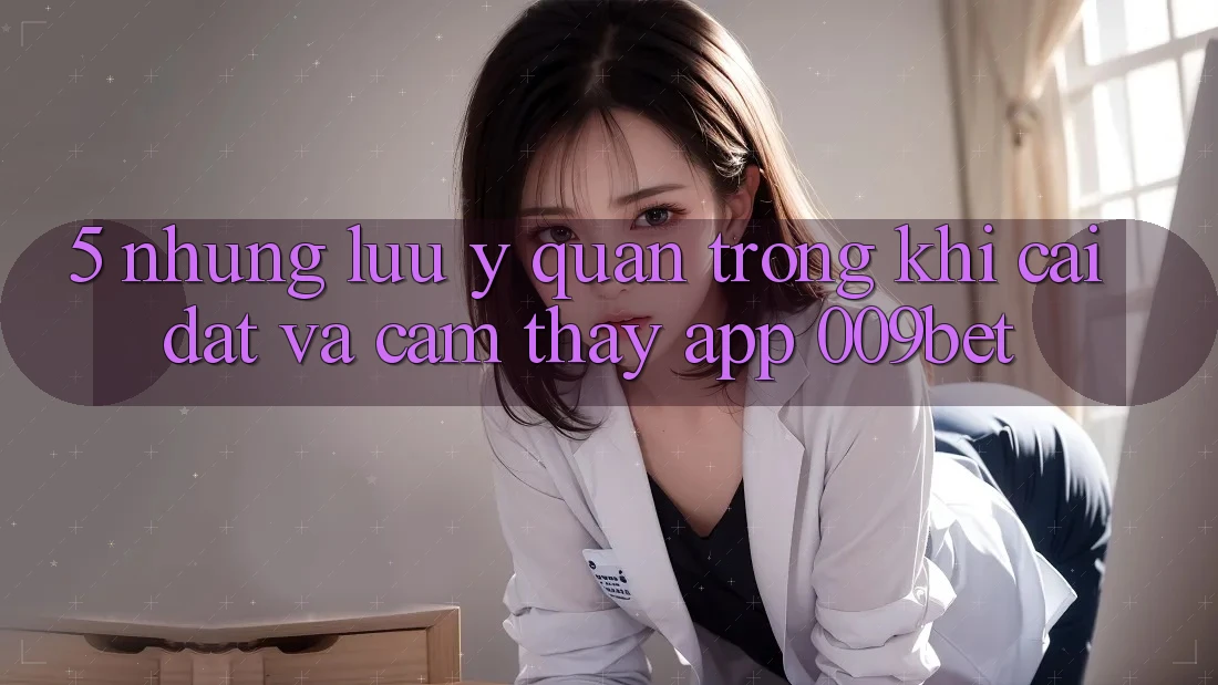 5. Những Lưu Ý Quan Trọng Khi Cài đặt Và Cảm thấy App 009bet