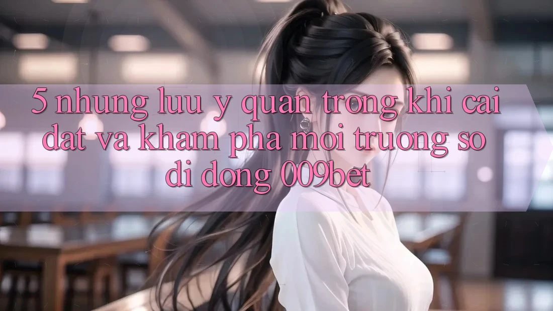 5. Những Lưu Ý Quan Trọng Khi Cài đặt Và Khám phá Môi trường số di động 009bet 5. Những Lưu Ý Quan Trọng Khi Cài đặt Và Khám phá Môi trường số di động 009bet