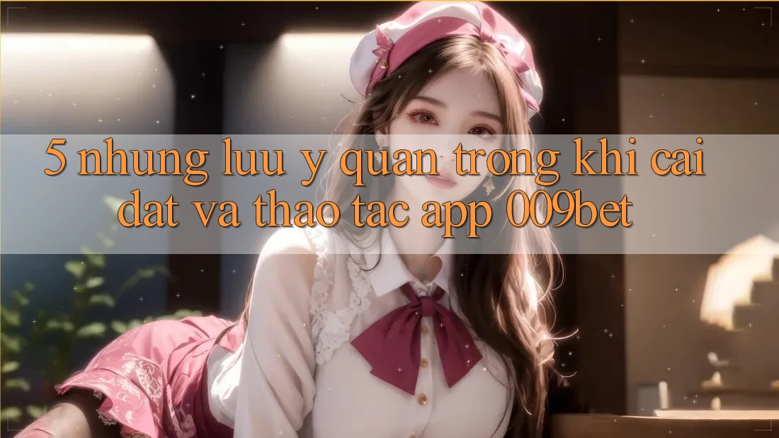 5. Những Lưu Ý Quan Trọng Khi Cài đặt Và Thao tác App 009bet