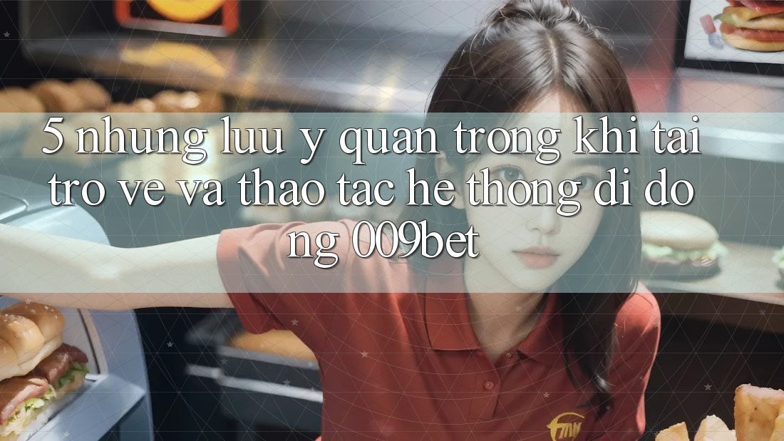 5. Những Lưu Ý Quan Trọng Khi Tải trở về Và Thao tác Hệ thống di động 009bet