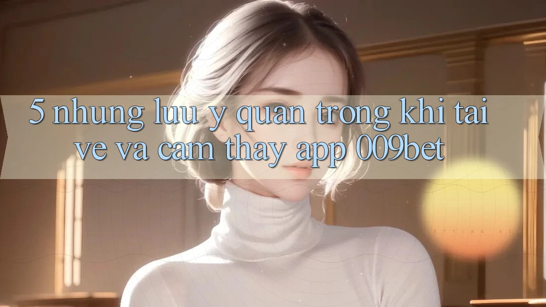 5. Những Lưu Ý Quan Trọng Khi Tải về Và Cảm thấy App 009bet