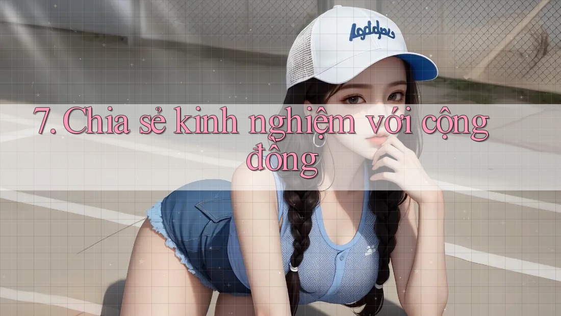 7. Chia sẻ kinh nghiệm với cộng đồng 7. Chia sẻ kinh nghiệm với cộng đồng