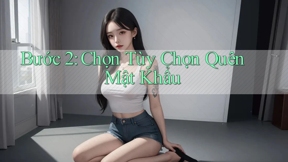 Bước 2: Chọn Tùy Chọn Quên Mật Khẩu