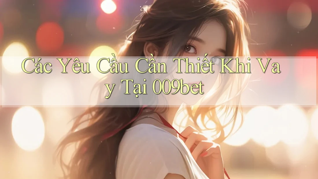 Các Yêu Cầu Cần Thiết Khi Vay Tại 009bet
