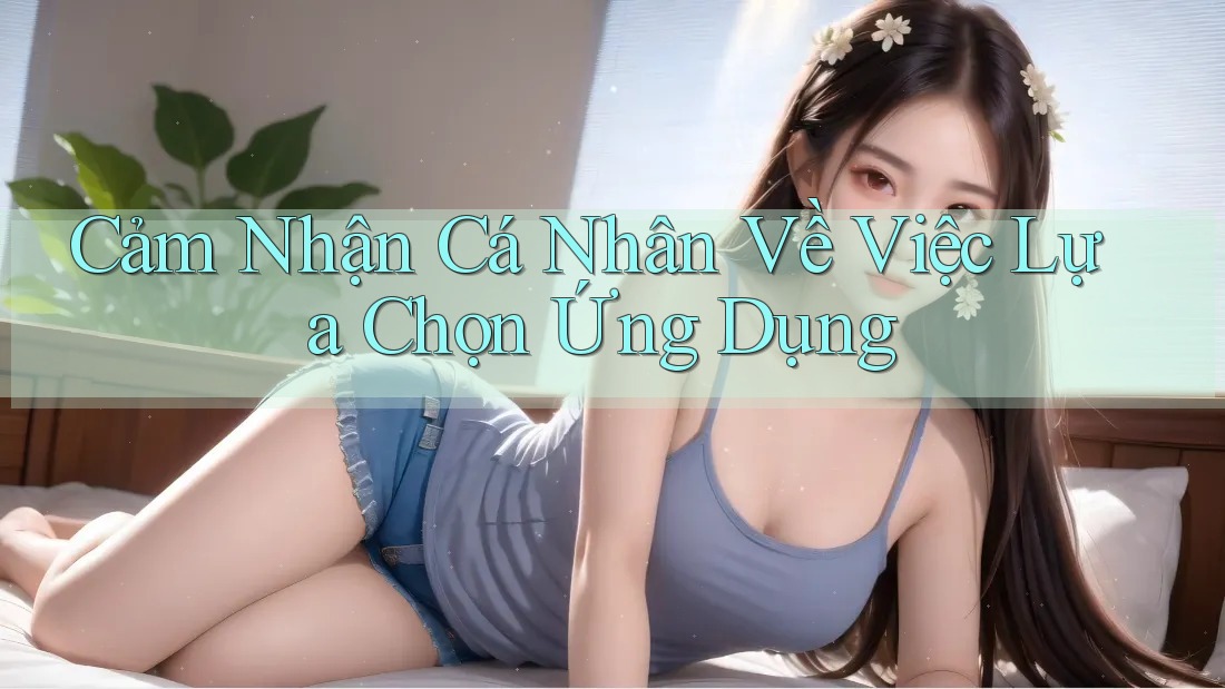 Cảm Nhận Cá Nhân Về Việc Lựa Chọn Ứng Dụng Cảm Nhận Cá Nhân Về Việc Lựa Chọn Ứng Dụng