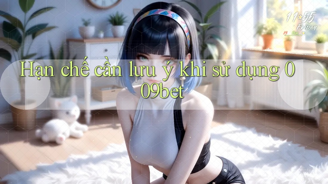 Hạn chế cần lưu ý khi sử dụng 009bet