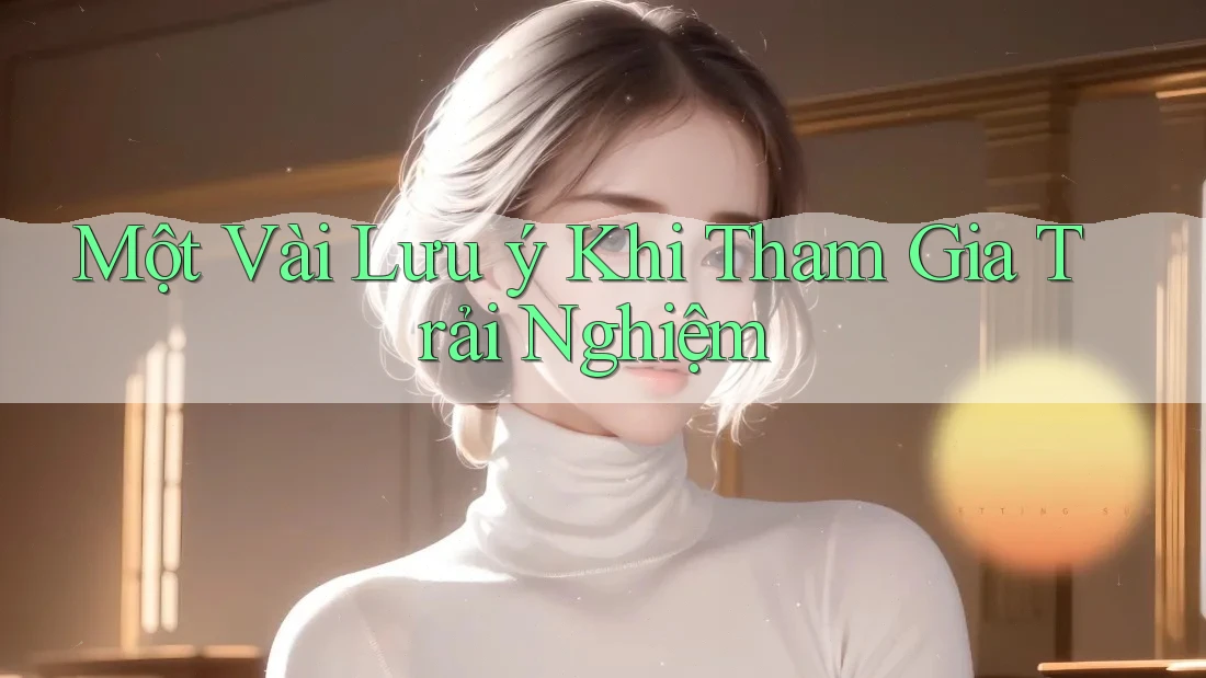 Một Vài Lưu ý Khi Tham Gia Trải Nghiệm