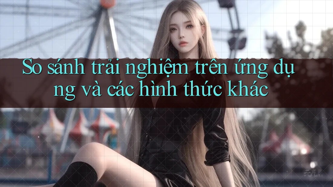 So sánh trải nghiệm trên ứng dụng và các hình thức khác