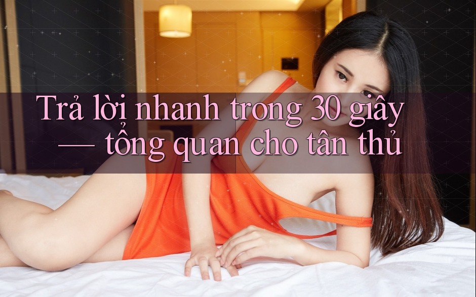 Trả lời nhanh trong 30 giây — tổng quan cho tân thủ